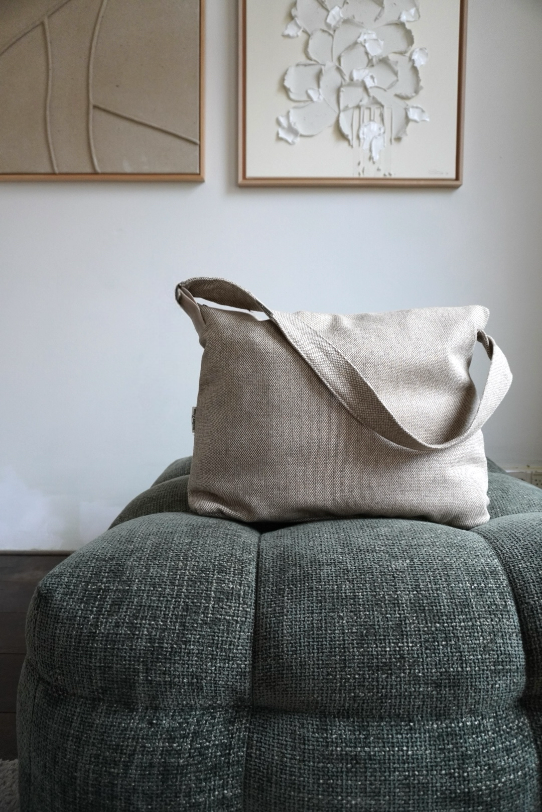 Mombag Woven Beige